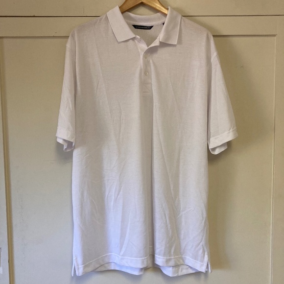 Men's Cutter & Buck White CB DryTec Golf Polo Shirt XL - Picture 2 of 10